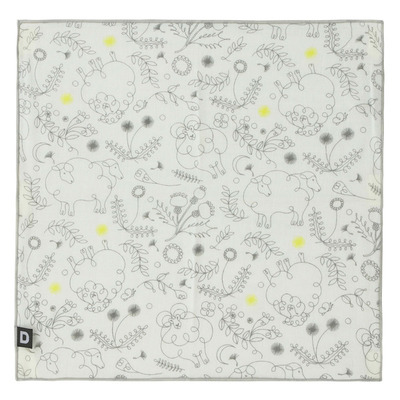 ガーゼハンカチ　ユメミルヒツジ/グレー